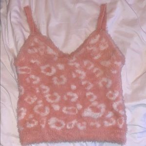 Cropped pink furry top! Not needed anymore.